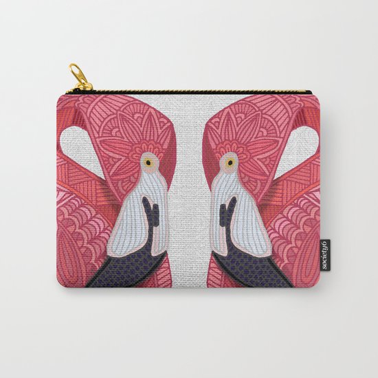 Pink Flamingos 2016 (white) Carry-All Pouch