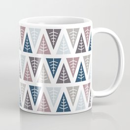 Winter Theme Coffee Mug | Digital, Wintercolours, Graphicdesign, Wintertrees, Trees, Pattern, Forest, Naturecolours, Fourseasons, Texture 