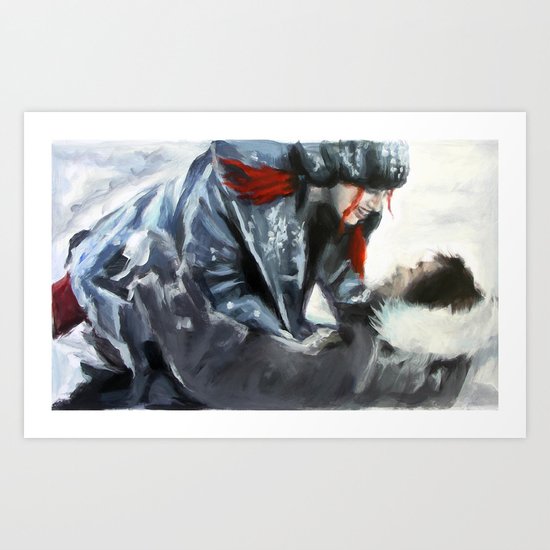 fire and ice II Art Print