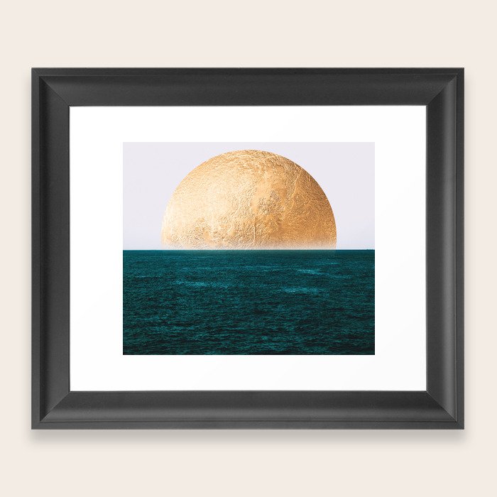 Gold Sunset Framed Art Print by Jenna Davis Designs Society6
