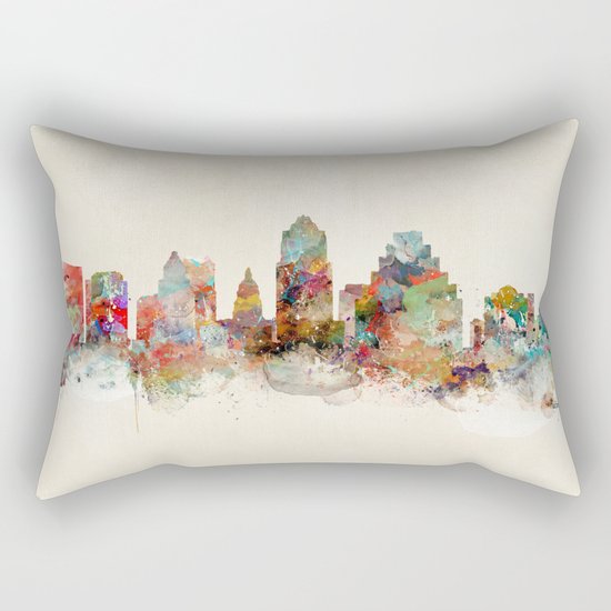 austin texas skyline Rectangular Pillow
