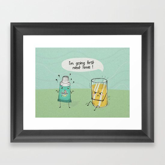 I'm going first Framed Art Print