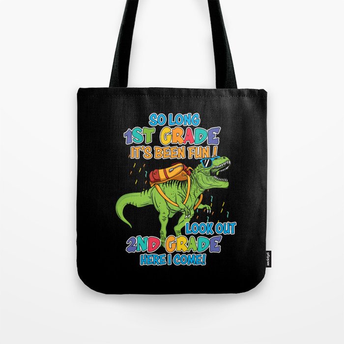 Second Grade dinosaur back to school Tote Bag