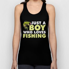Just A Boy Who Loves Fishing Unisex Tank Top