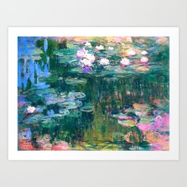 water lilies : Monet Kunstdrucke | Monetseries, Painting, Digital, Impressionism, Oil, Nature, Purevintagelove, Claudemonet, Water, Classic 