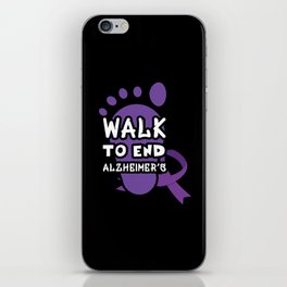 Foot Walk To End Alzheimer Alzheimer's Awareness iPhone Skin