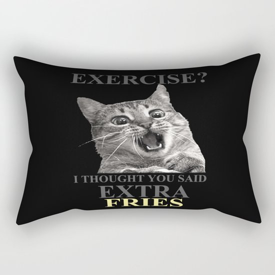 exercise what? Rectangular Pillow