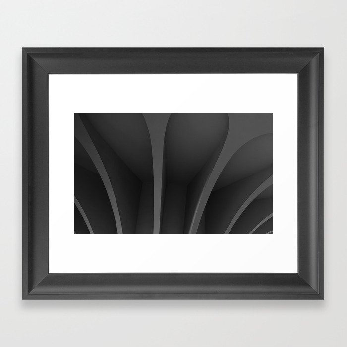Shades of Grey Framed Art Print