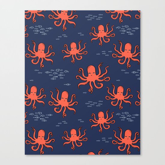 Octopus by Andrea Lauren Canvas Print