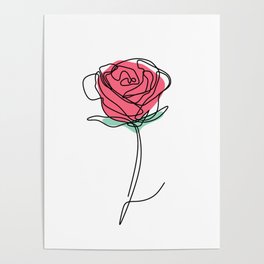 Rose line. Poster