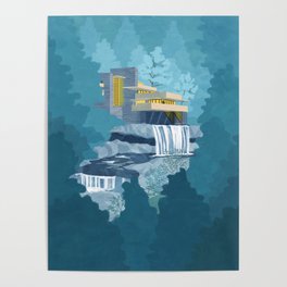 Falling water house Poster