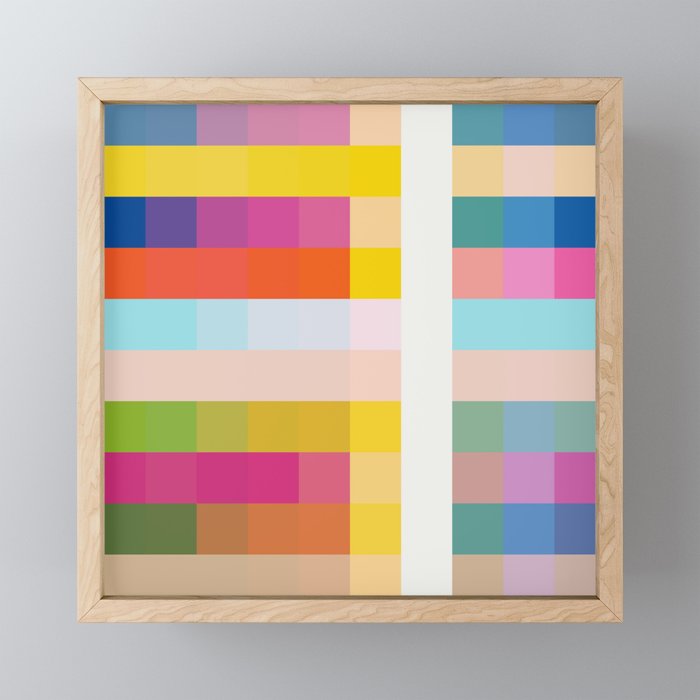 Multicolored Summer Unhcegila Framed Mini Art Print