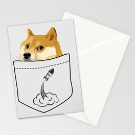 Doge pocket Stationery Cards