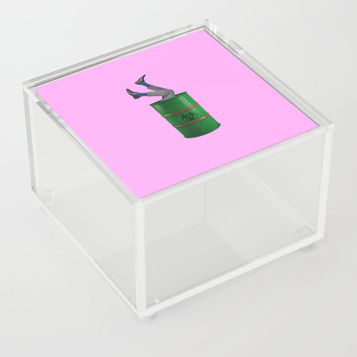 toxic masculinity pink Acrylic Box