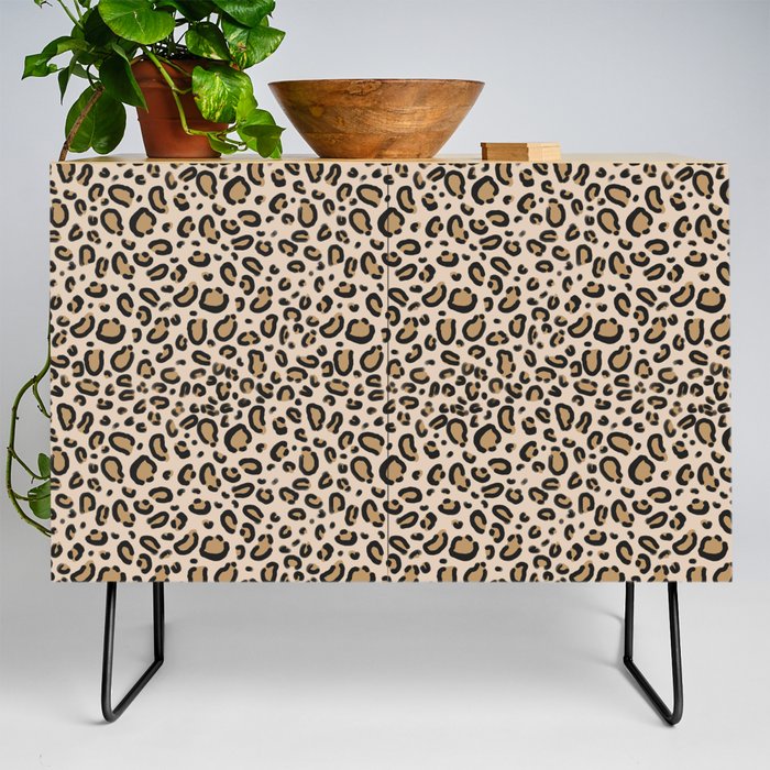 Leopard print - classic cheetah print, animal print Credenza