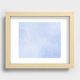 Light Blue Recessed Framed Print