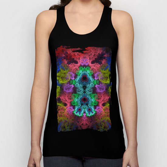 Groovy colourful scribble abstract Unisex Tank Top