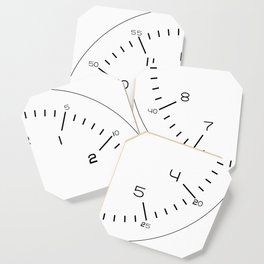 Minimalist Bauhaus Clock Coaster