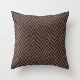 Abstract Zebra chevron pattern. Digital animal print Illustration Background. Throw Pillow