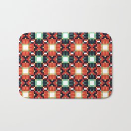 roseanne Bath Mat | Graphicdesign, Pattern, Vector, Geometric, Red, Abstract, Digital 