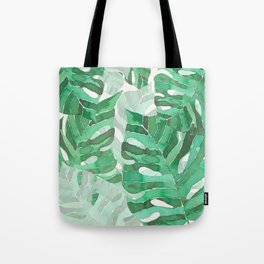 Monstera leaf  Tote Bag by RanitasArt