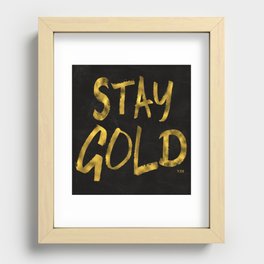 Stay Gold II Recessed Framed Print