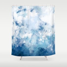 Watercolor Cloud Art Shower Curtain