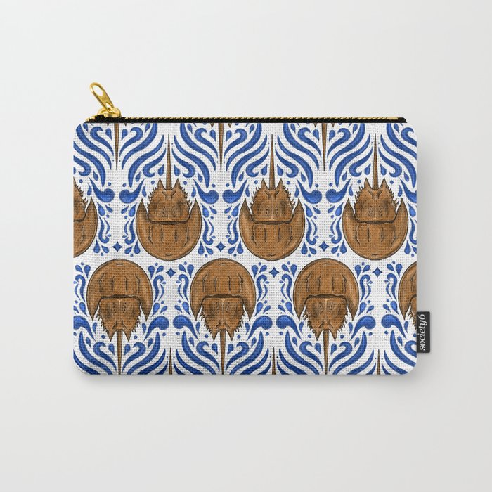 Horseshoe Crab Pattern Carry-All Pouch