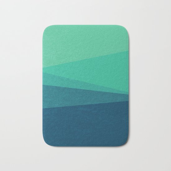 Stripe VIII Minty Fresh Bath Mat