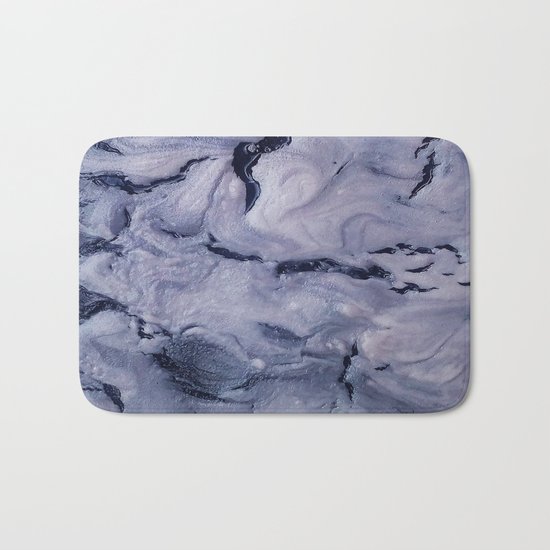 gray marble Bath Mat