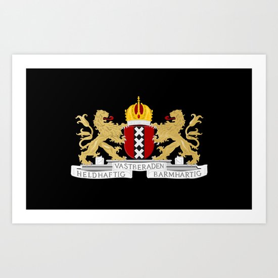 Coat of arms of Amsterdam Art Print