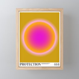 Gradient Angel Numbers: Protection Framed Mini Art Print