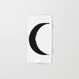 Black Crescent Moon Hand & Bath Towel