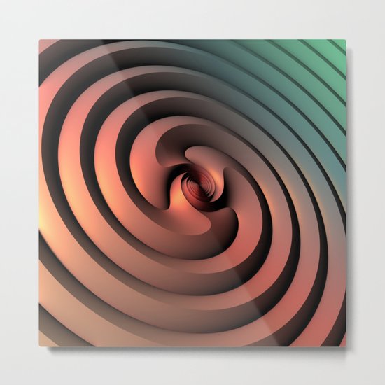 Spiraling One Metal Print