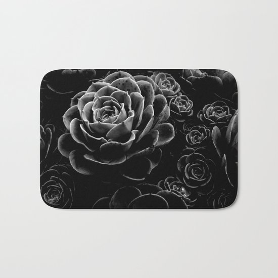Succulents in the Shadows Bath Mat