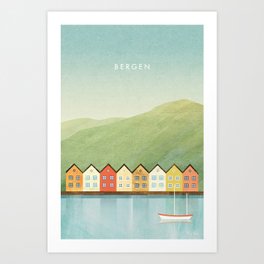 Bergen, Norway Art Print