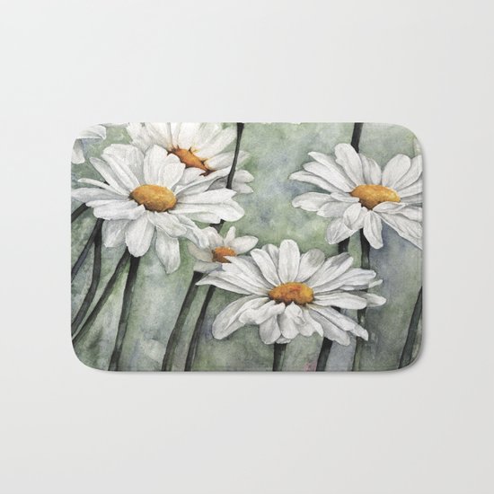 Karen's Daisies Bath Mat