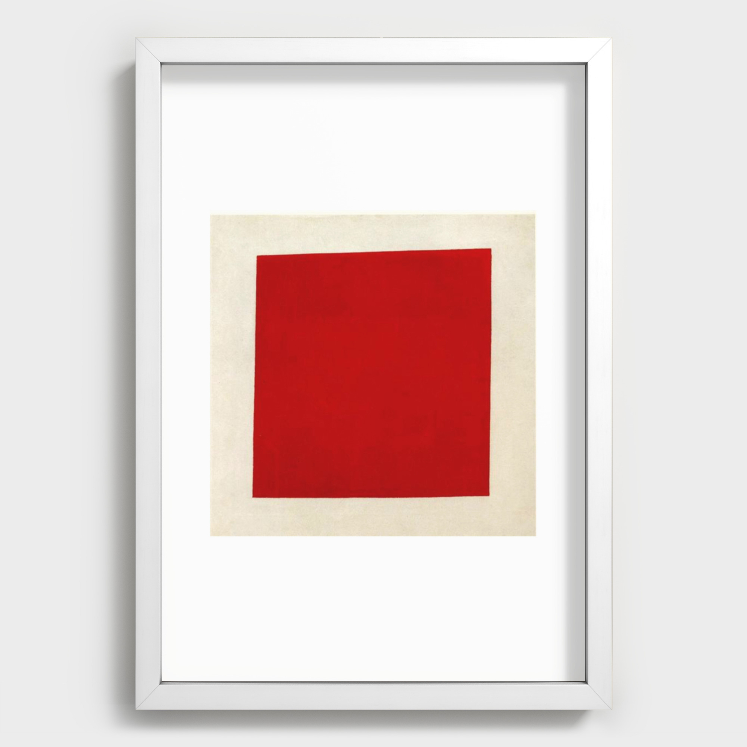 Red square - Malevich Recessed Framed Print by tsell | Society6
