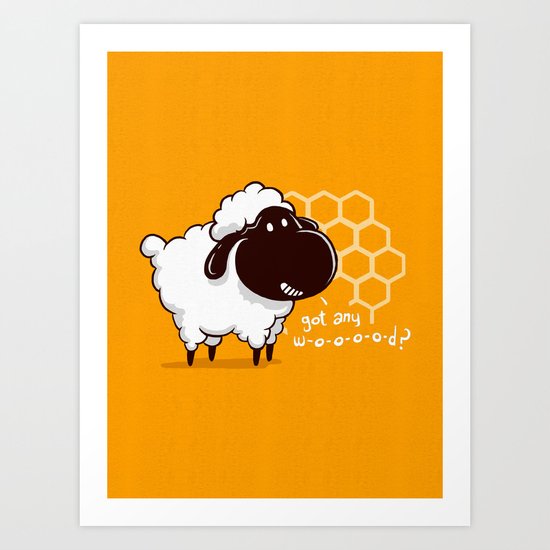 Catan You Give Me Wood? Art Print
