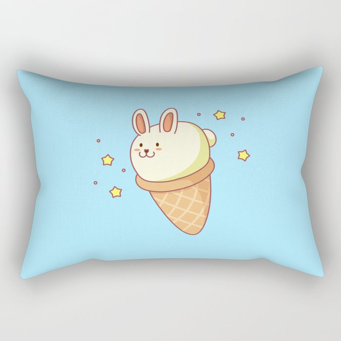 Bunny-lla Ice Cream Rectangular Pillow