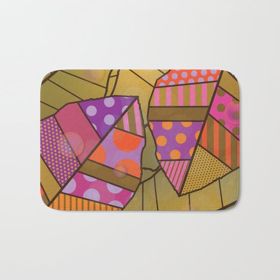 Autumn Leaves (Patterned Leaf Patchwork) Bath Mat