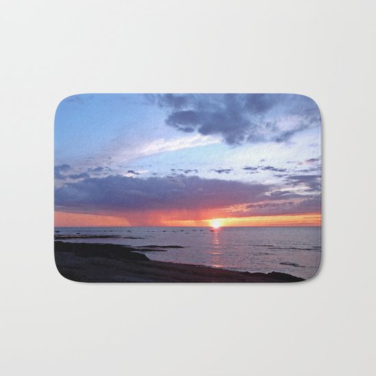 Sunset Rain Cloud Bath Mat