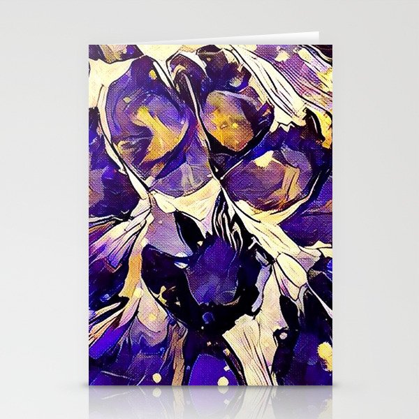 Purple Explosion Stationery Cards