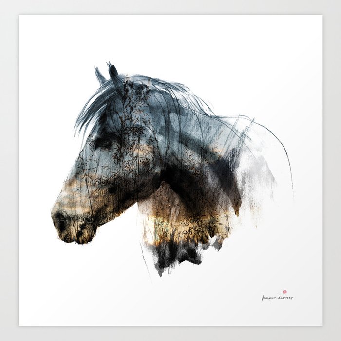 Horse (Into the wild) Art Print
