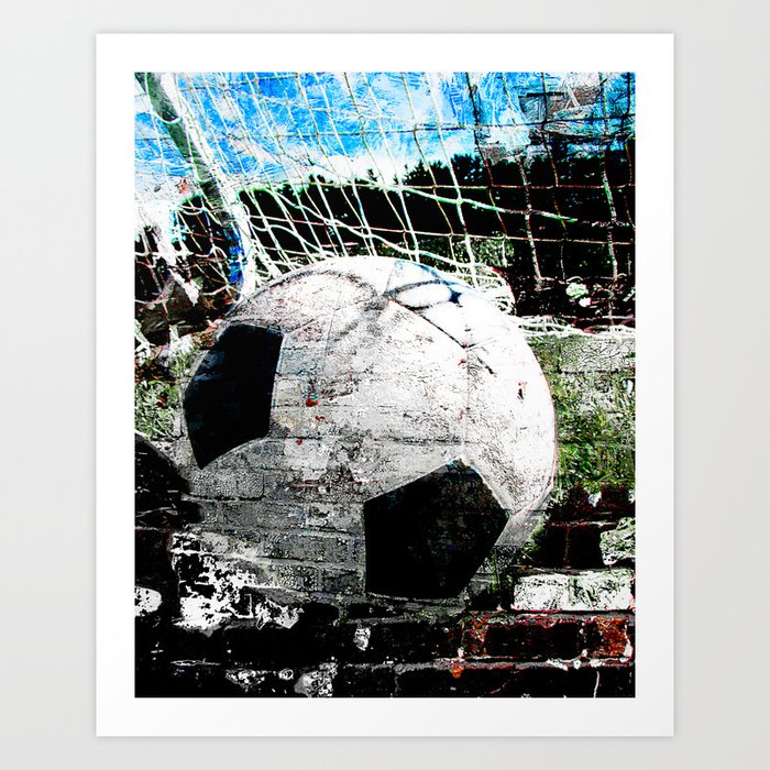 Modern soccer ball art vs 8 Art Print by takumipark Society6