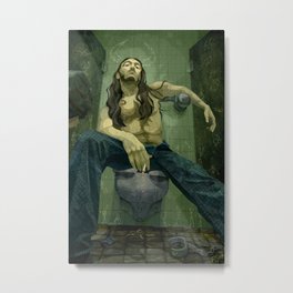 XV: The Devil Metal Print | Collage, Bathroom, Magic, Majorarcana, Digitalcollage, Sexy, Tarot, Urbantarot, Devil, Arcana 
