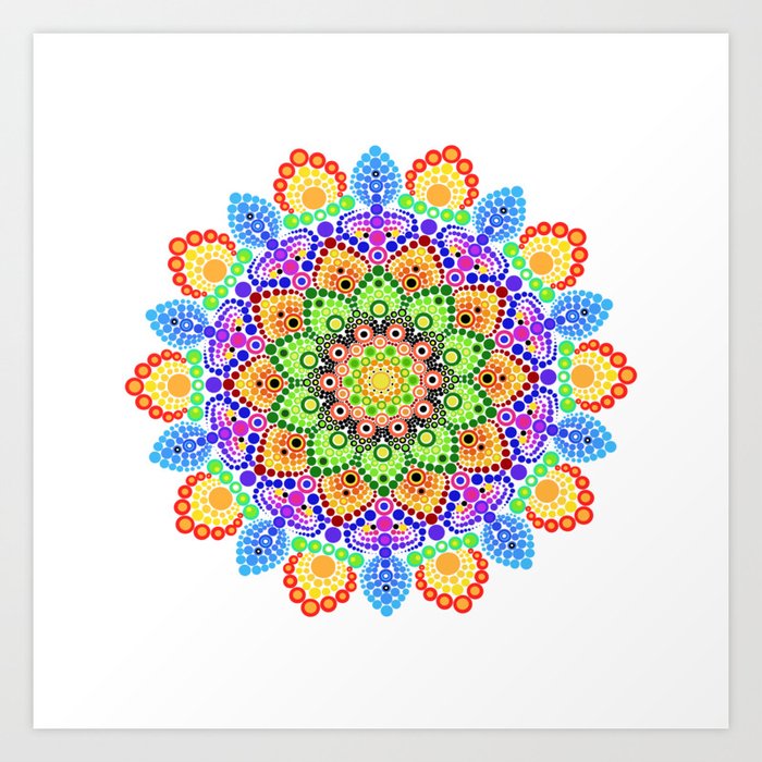 Mandala pattern Tray  Mandala design art, Mandala dots, Dot art