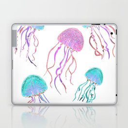 Neon Jelly Fish Dance Party Laptop & iPad Skin