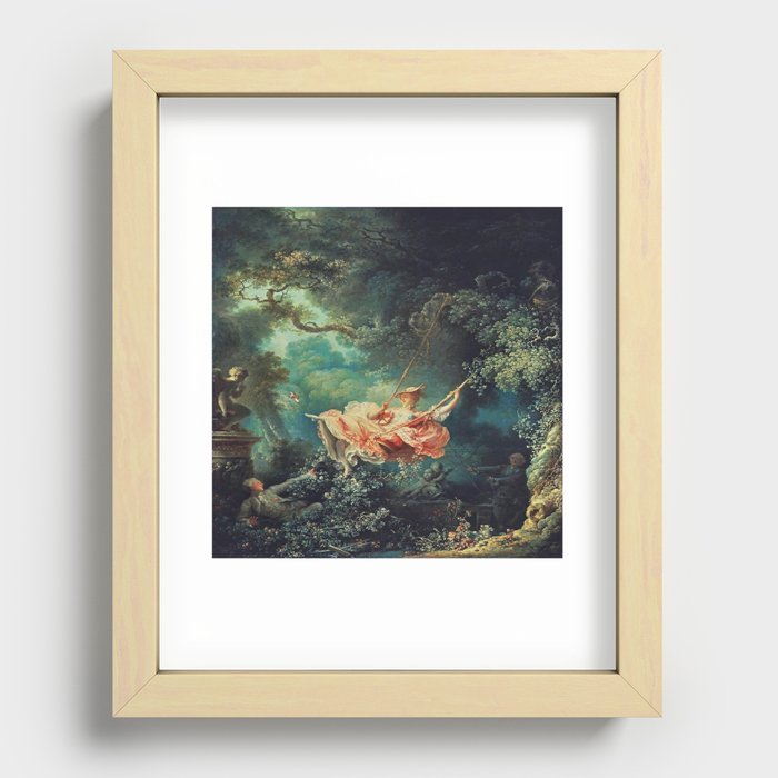 Jean-Honoré Fragonard " The Swing Recessed Framed Print