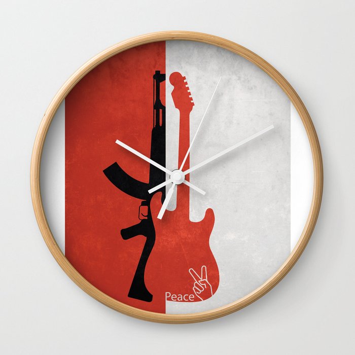 "War is over if you want it" Wall Clock